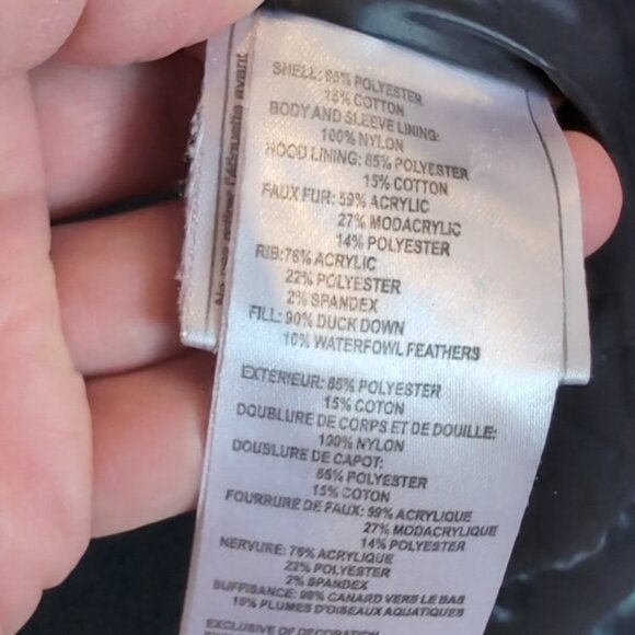 Calvin Klein Goose Down Winter Parka Coat CK Performance Mid Length Insulated XL - Picture 13 of 16